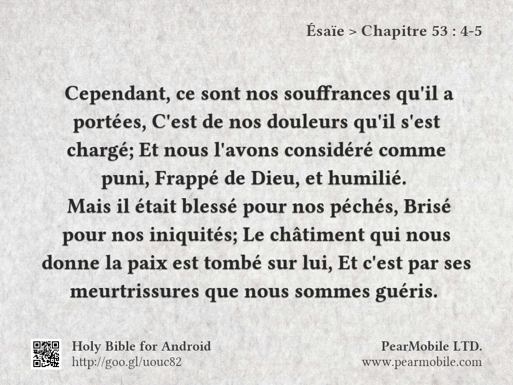 Ésaïe, Chapitre 53:4-5